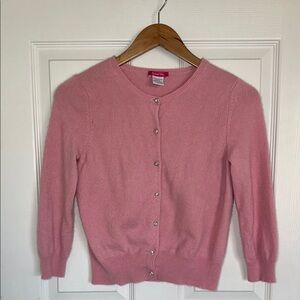Cashmere Pink Cardigan Sweater
